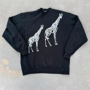80s 90s Vintage Giraffe Crewneck